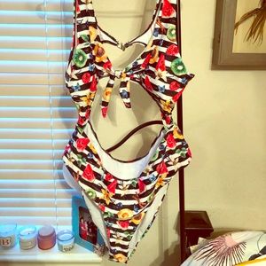 FRUITY MONOKINI! Never worn!!!!!